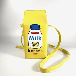 Yellow Banana Milk Bag Crossbody Bag‎ Purse